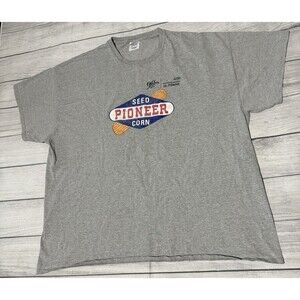 Pioneer Seed Corn T Shirt Size 3XL XXXL DuPont Celebrating 90 Years Gray